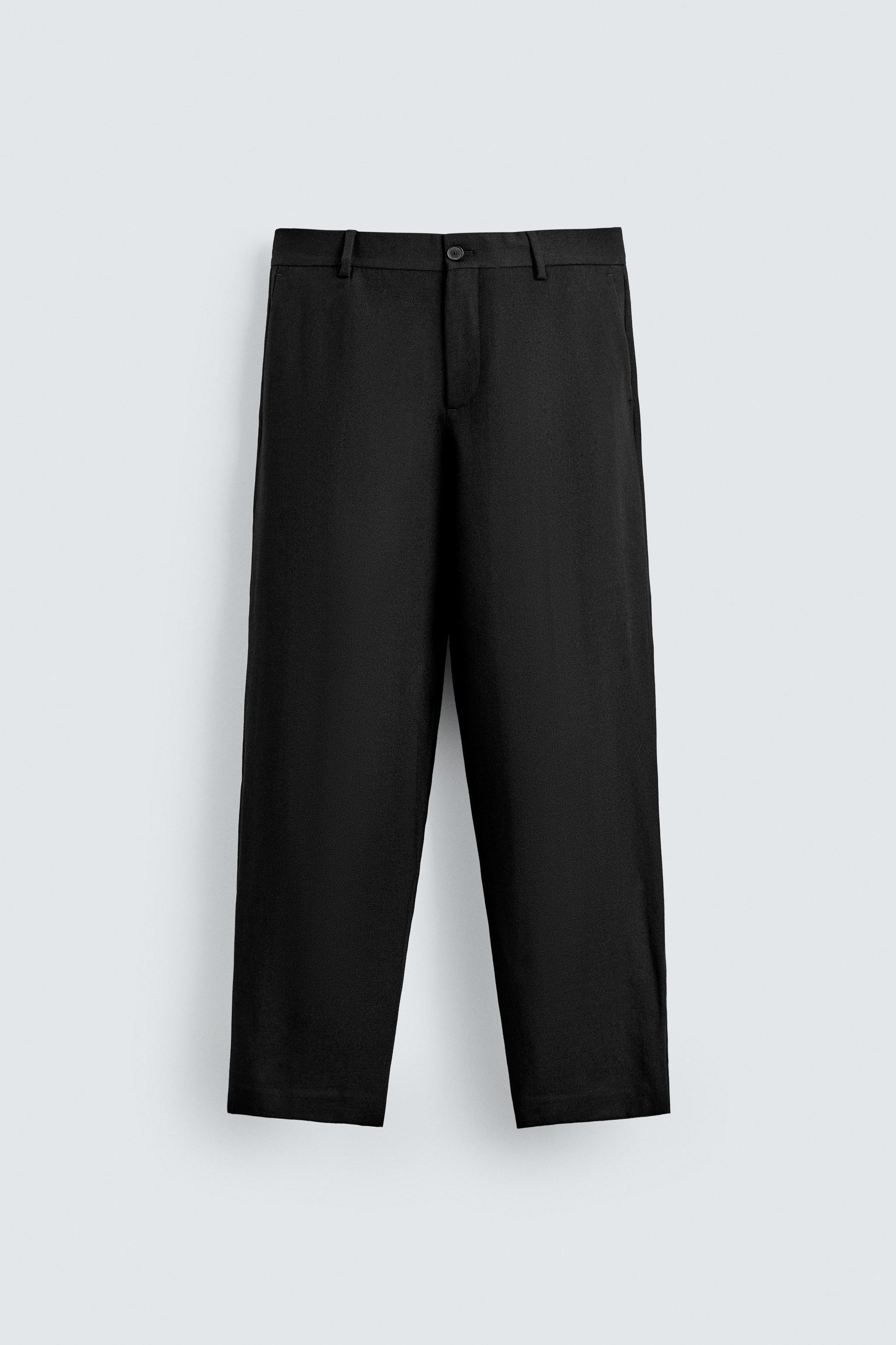100% WOOL STRAIGHT FIT PANTS